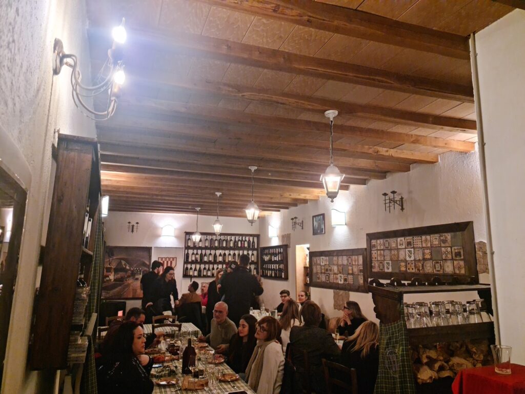 La sala del ristorante